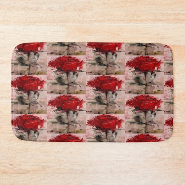 Item preview, Beautiful bold impressionist red rose drawing  designed and sold by NivyasArtistry.