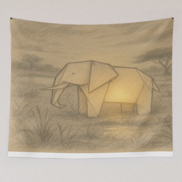 Item preview, Origami Elephant Lantern – Gentle Strength designed and sold by ariksworld.