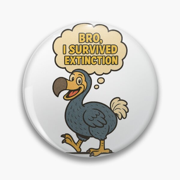 Item preview, Bro, I Survived Extinction – Funny Dodo Bird Vintage Comic Design designed and sold by VitalLifeForce.