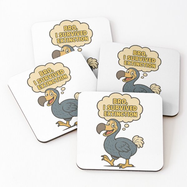 Item preview, Bro, I Survived Extinction – Funny Dodo Bird Vintage Comic Design designed and sold by VitalLifeForce.