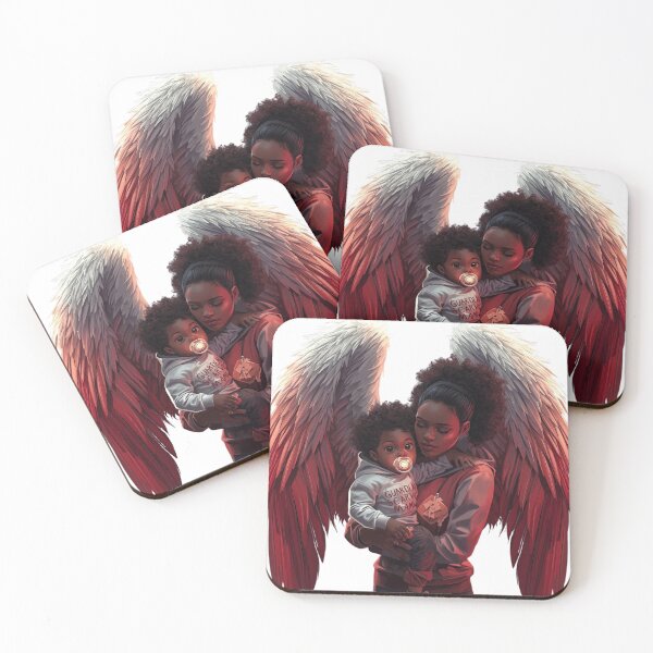 Item preview, Guardian Scary Mama & Baby – Guardian Angel Illustration | Guardian Angel Collection designed and sold by Scaryangelfx.
