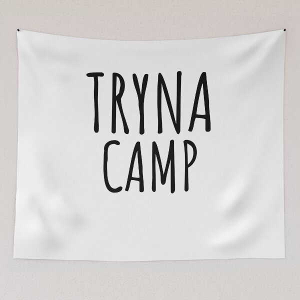 Item preview, Tryna camp funny camping/camper camp lover outdoors attitude designed and sold by snowry.