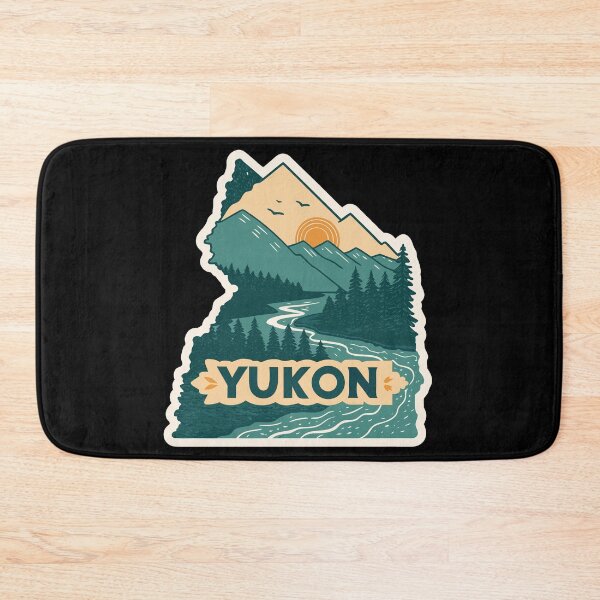 Item preview, Yukon Territory Sticker – Vintage Canada Wilderness Landscape Design designed and sold by VividOrganica.