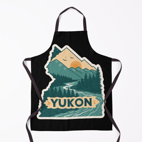 Item preview, Yukon Territory Sticker – Vintage Canada Wilderness Landscape Design designed and sold by VividOrganica.