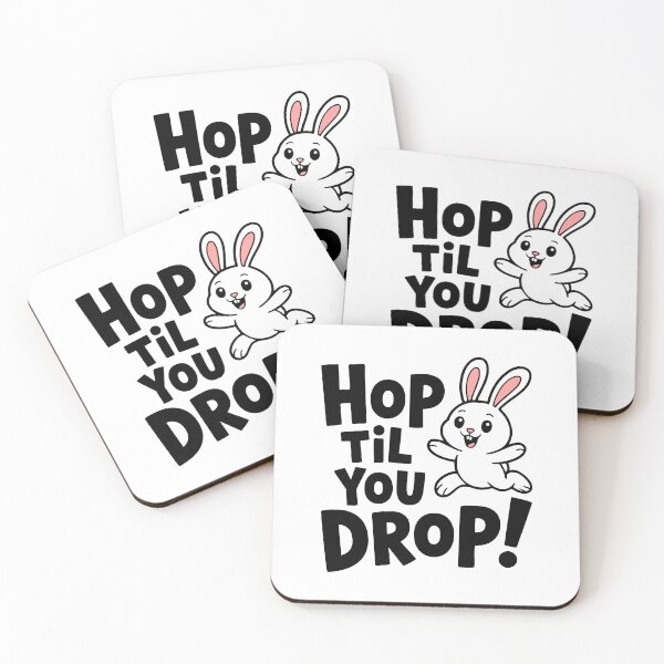Item preview, Hop Til You Drop! Kawaii Bunny Pun designed and sold by PMCreative.