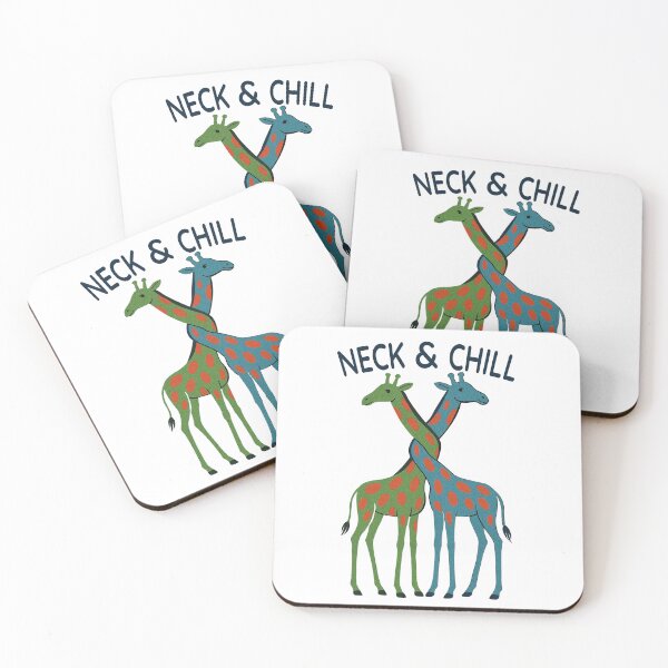 Item preview, Neck & Chill – Surreal Giraffe Love Design designed and sold by ArtVibeDesign.