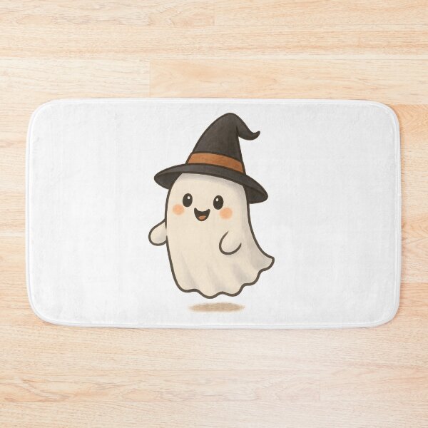 Item preview, Friendly ghost with a witch hat. designed and sold by MayzCreations.