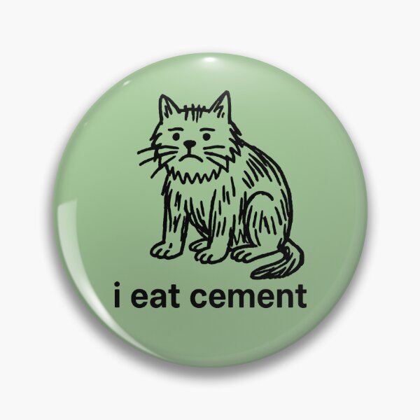 Item preview, Sad Cement Cat designed and sold by Zoologybestiary.