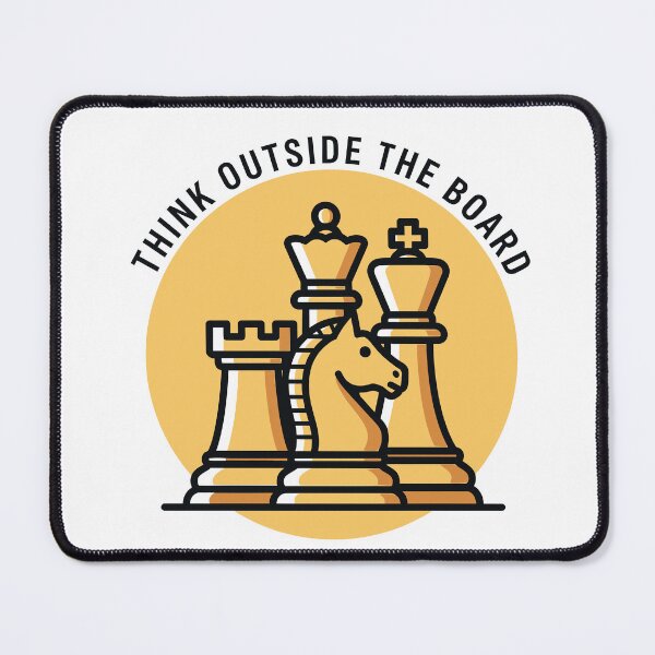 Item preview, Think Outside the Board - Creative Thinker's Chess Design designed and sold by LockjowArt.