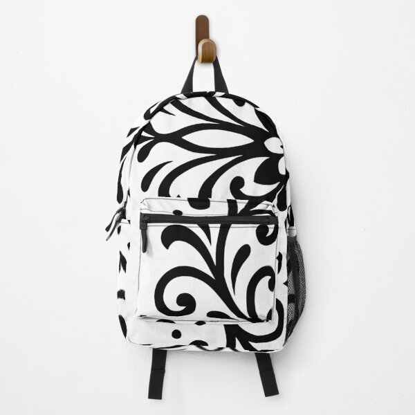 Item preview, Elongated Ornamental Floral Symmetry Design with Crisp Black Linework designed and sold by 2gather1ness.