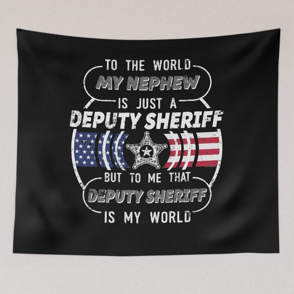 Item preview, My Nephew Is Deputy Sheriff Aunt Uncle T Shirt designed and sold by shoppzee.