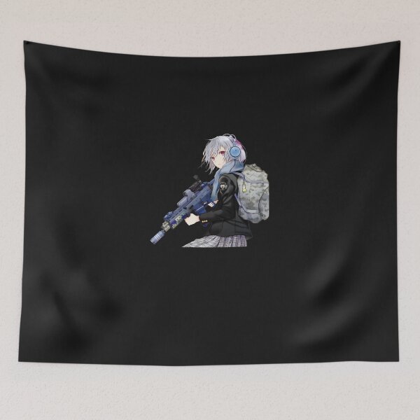 Artikelvorschau, Unisex---Anime-Mädchen-mit-Waffe entworfen und verkauft von hqk7zsncks7b.