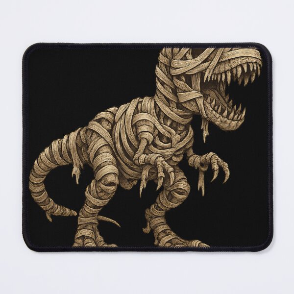 Item preview, Mummified T-Rex Horror Creature Illustration designed and sold by Daagath.