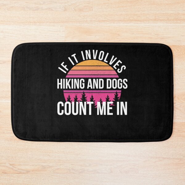 Item preview, Funny dog owner and hiker/hike lover cute retro sunset designed and sold by snowry.
