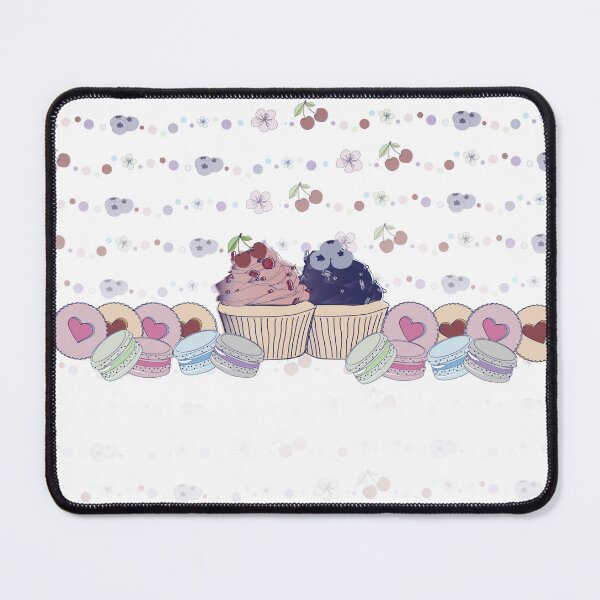 Item preview, Cupcakes and macarons decorated with fruit designed and sold by AdelineBoutique.