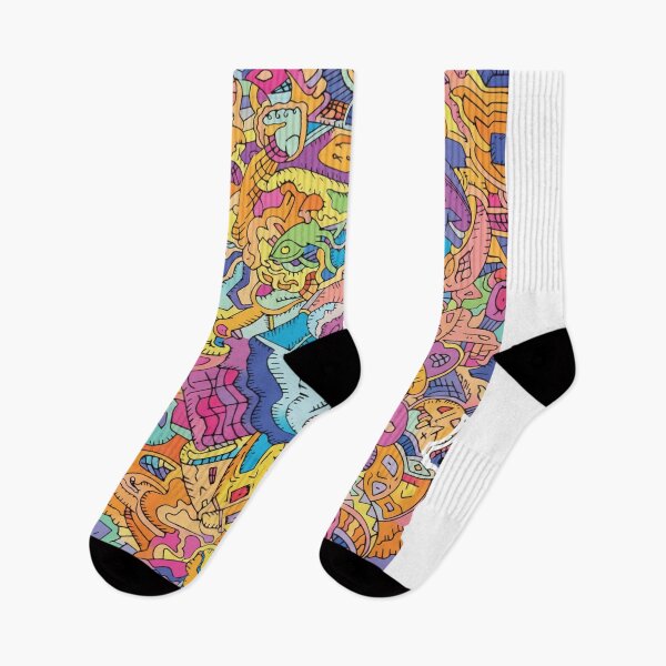 Item preview, Psychedelic Doodle Chaos Explosion designed and sold by BambaKchula.