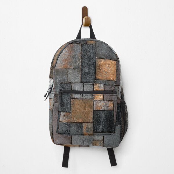 Item preview, Industrial Mosaic Pattern - Geometric Gray and Bronze designed and sold by HausKatz.