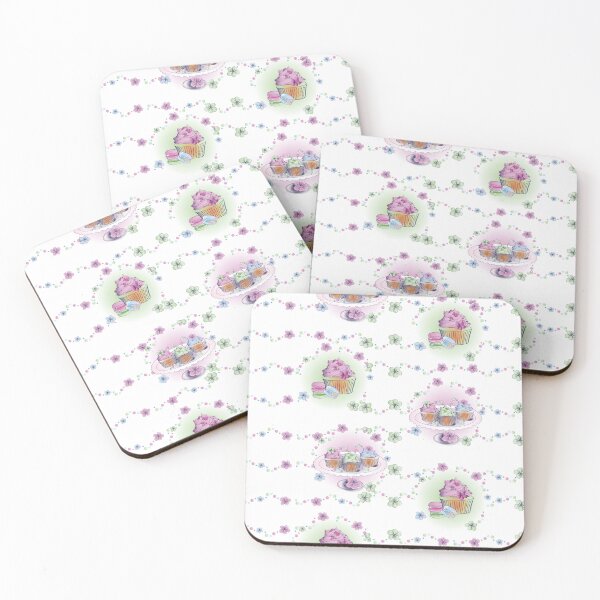 Item preview, Colorful cupcake pattern designed and sold by AdelineBoutique.