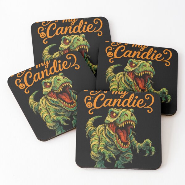 Item preview, Ferocious Halloween Mummy Dinosaur Art designed and sold by Daagath.