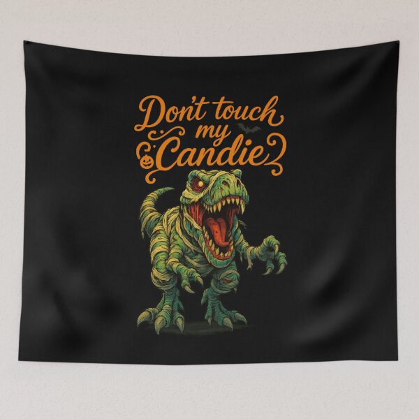 Item preview, Ferocious Halloween Mummy Dinosaur Art designed and sold by Daagath.