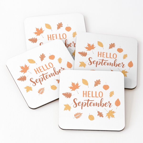 Item preview, Hello September Autumn Leaves Wreath designed and sold by RehanInkDesigns.