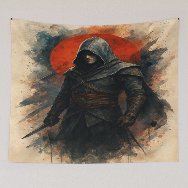 Item preview, Shadow Assassin Dark Warrior Artwork designed and sold by VelureArt.