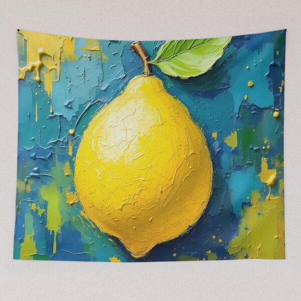 Item preview, Textured Lemon Abstract Art designed and sold by roxysnextgenart.