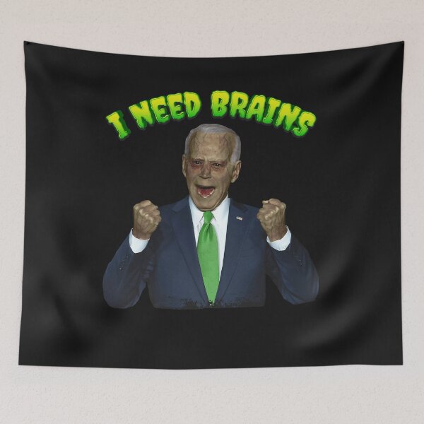 Item preview, Joe Biden Zombie I Need Brains designed and sold by AmiGreen.