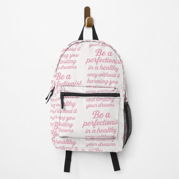 Item preview, Girly Pink Quote – “Be a Perfectionist in a Healthy Way” Inspirational Affirmation Art designed and sold by HealerMoonHuntressDesigns.