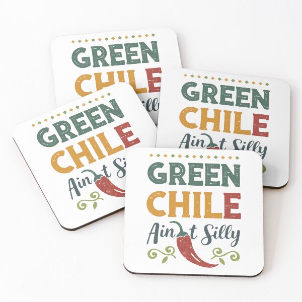 Item preview, Green Chile Ain’t Silly – Distressed Typography Rustic New Mexico Design designed and sold by VividOrganica.