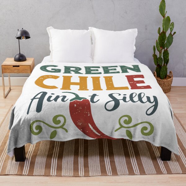 Item preview, Green Chile Ain’t Silly – Distressed Typography Rustic New Mexico Design designed and sold by VividOrganica.