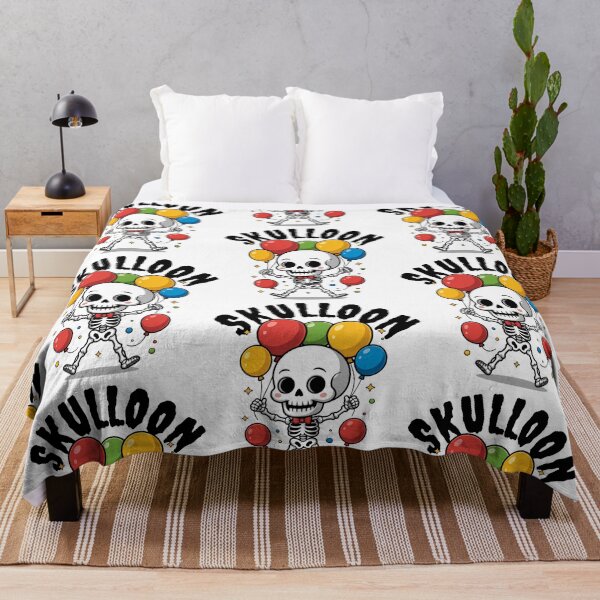 Item preview, Skeleton Balloon Party – Cute Playful Halloween Celebration Design designed and sold by Taans-Creation.