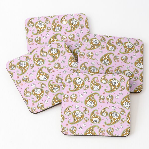 Item preview, Pink Paisley with Flowers – Elegant Boho Floral Pattern designed and sold by Kiddyrichy2946.