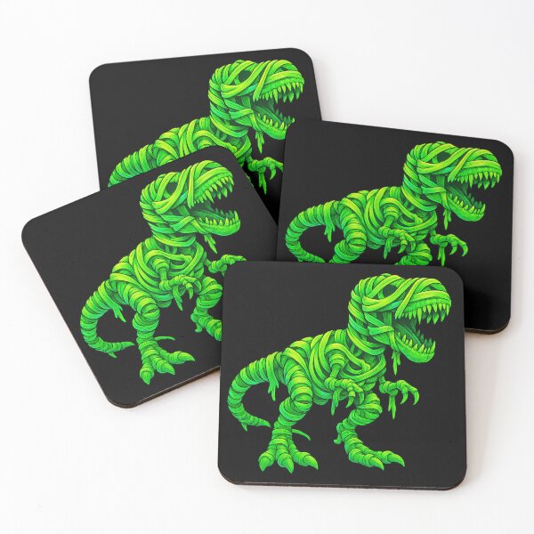 Item preview, Neon Green Mummy Dinosaur Creature designed and sold by Daagath.