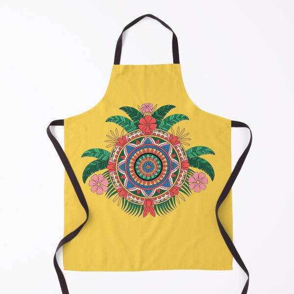 Item preview, Detailed Tropical Floral Mandala designed and sold by VibrArtco.