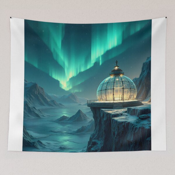Item preview, Celestial Observatory Beneath the Northern Lights designed and sold by oanaunciuleanu.
