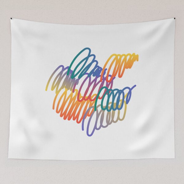 Artikelvorschau, Zickzack-Streifen Regenbogenfarbe entworfen und verkauft von VisionSticker.