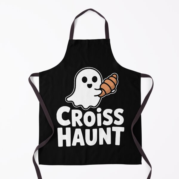 Item preview, Croisshaunt! Kawaii Croissant Ghost Pun designed and sold by PMCreative.