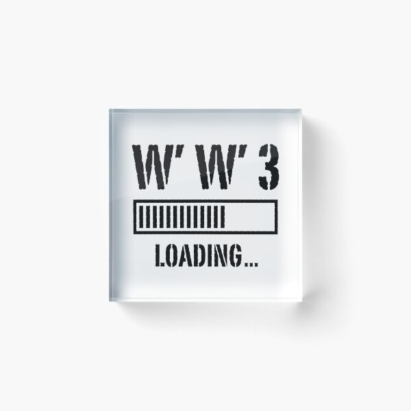 Item preview, World War 3 Loading … (Peace / Threat Of War / Black) designed and sold by MrFaulbaum.