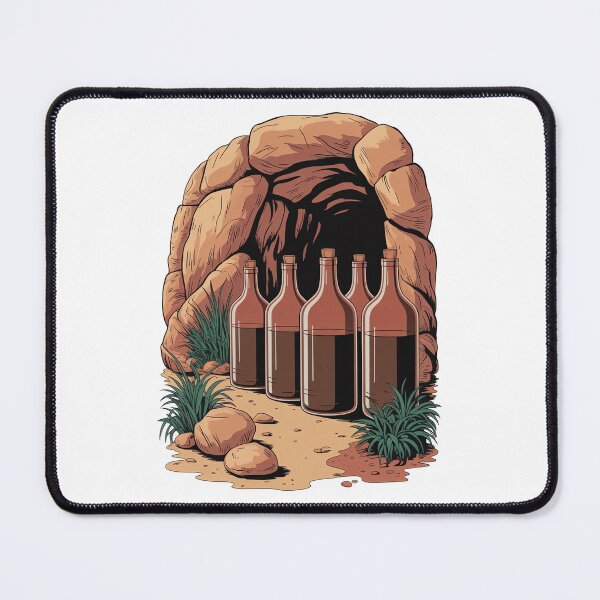 Item preview, Bottles At A Cave designed and sold by Diesel Drinking Dinosaurs.
