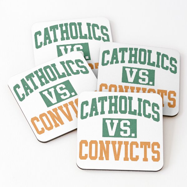 Item preview, Catholics Vs. Convicts Retro Distressed Style 1988 Football Game designed and sold by IanMarssa.