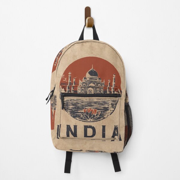 Item preview, India Vintage Japanese Style Travel Poster | Taj Mahal Minimalist Ukiyo-e Art designed and sold by TuncGK.