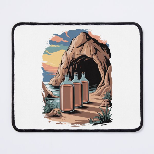 Item preview, Bottles Near A Cave Entrance designed and sold by Diesel Drinking Dinosaurs.