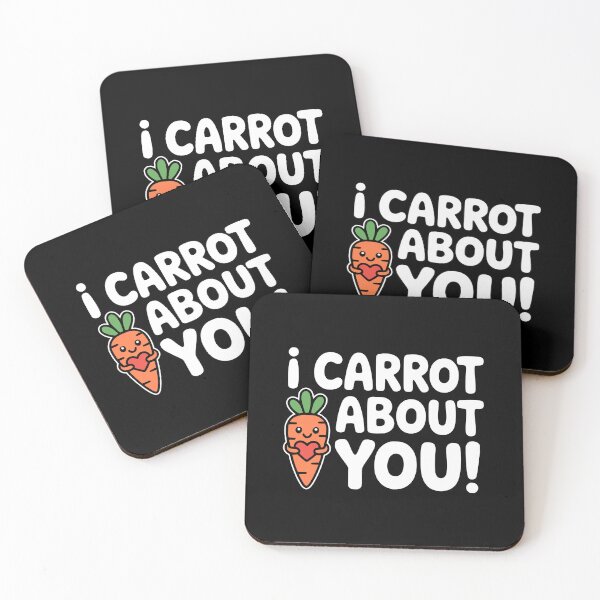 Item preview, I Carrot About You! Kawaii Carrot Pun designed and sold by PMCreative.