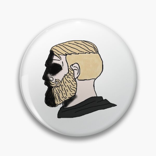 Item preview, Dark Chad Face Meme designed and sold by CyberRex.