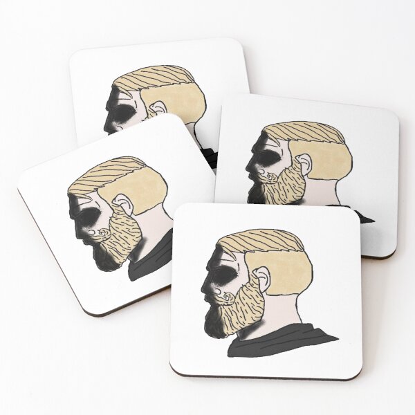 Item preview, Dark Chad Face Meme designed and sold by CyberRex.