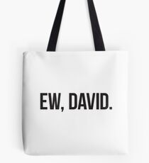 EW, DAVID. - black block type Tote Bag