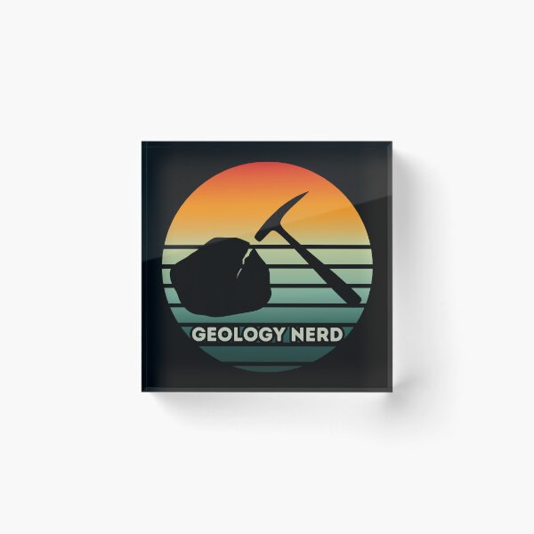 Item preview, Geology Nerd Circle Sunset with Rock Hammer designed and sold by tumbleweedphoto.