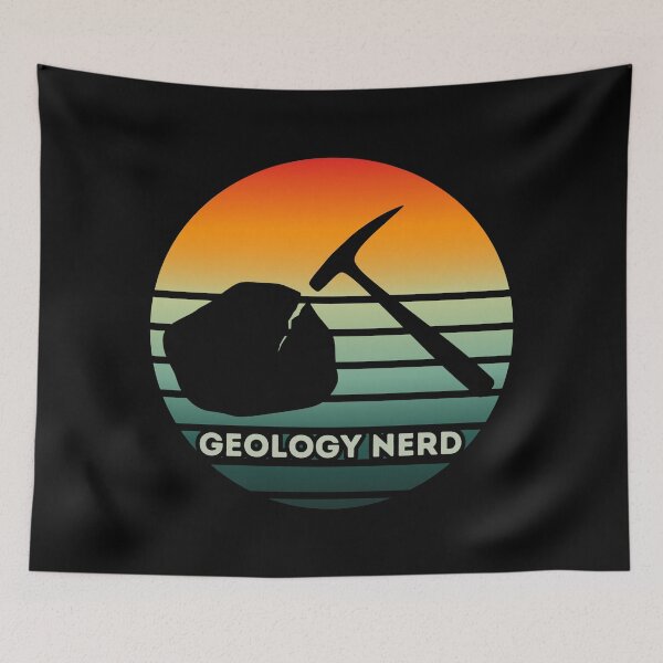 Item preview, Geology Nerd Circle Sunset with Rock Hammer designed and sold by tumbleweedphoto.