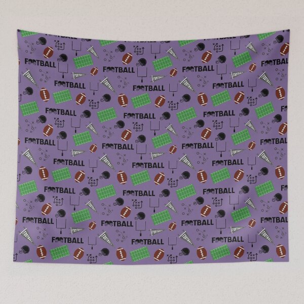 Item preview, Football Fun on Gray-Purple  designed and sold by KSimpson838.